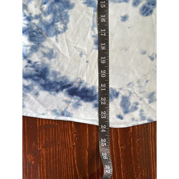 JOA Y2K Cowl Neck Satin Tank Tunic S Powder Blue Girly Casual City Street Style - Picture 8 of 9